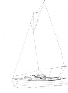 Belle 19 sail sketch